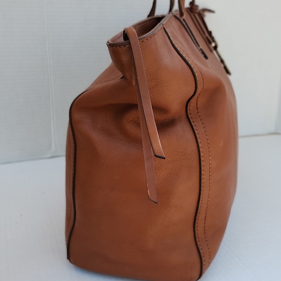 FOSSIL LEATHER TOTE BAG - Picture 5 of 13